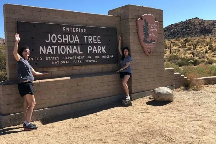a man holding a sign